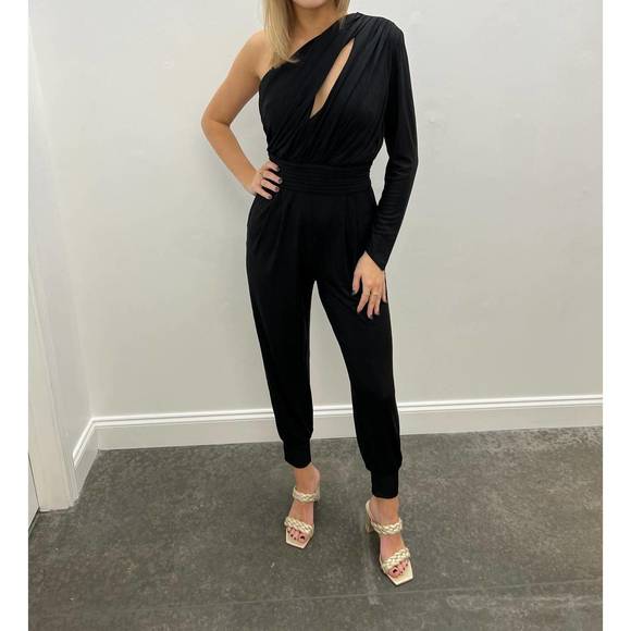 ELAN BLACK TSHIRT JUMPSUIT